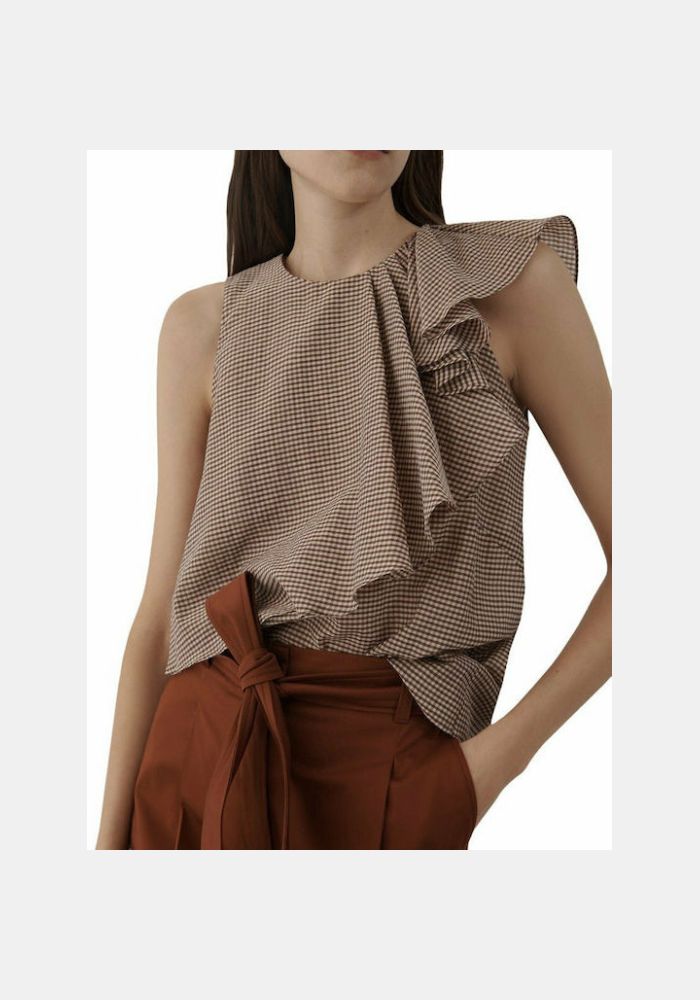 MARELLA Top Ruffle με βολάν GENZANA - 31110212 02002