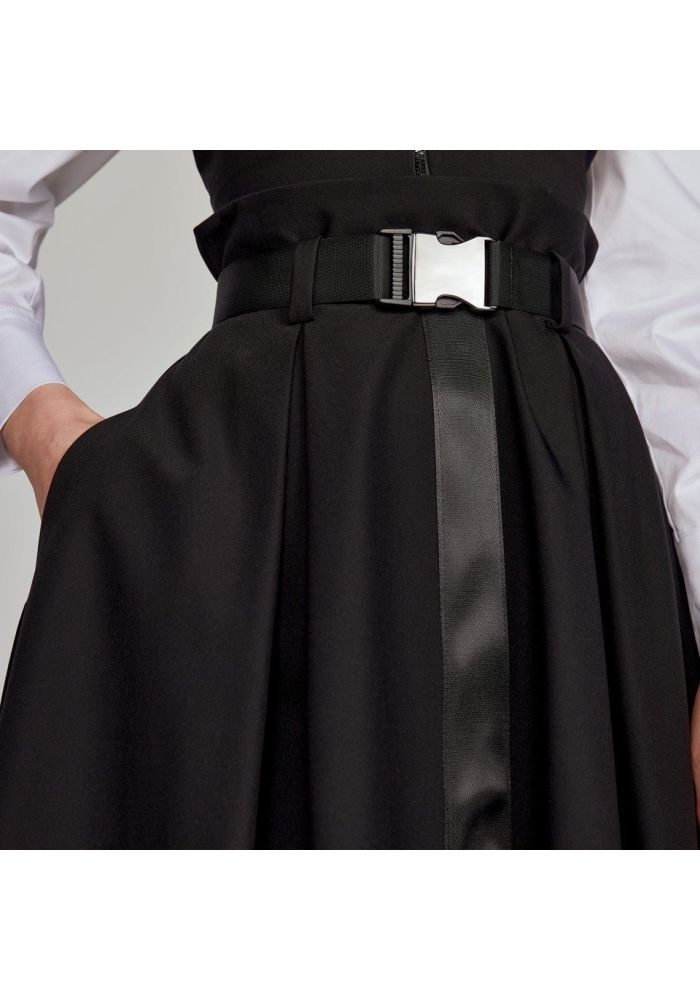 Access Fashion γυναικεία φούστα ασύμμετρη κλος γκρο λεπτομέρειες 