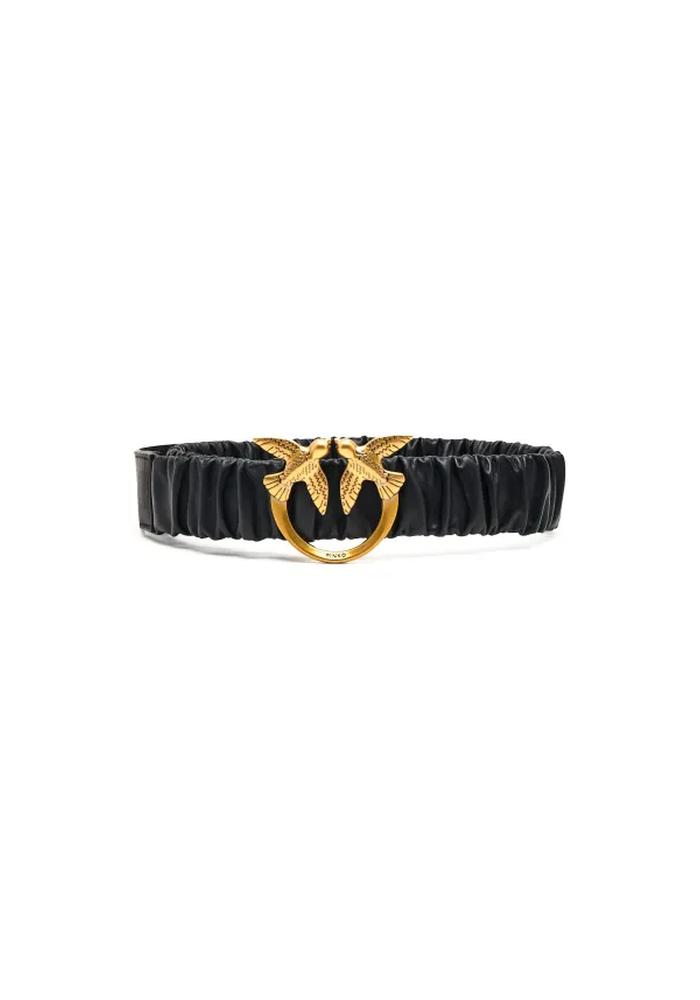 PINKO Ζώνη Γυναικεία Love crinckle belt H4 Black Z99Q 1H2122 Y87E