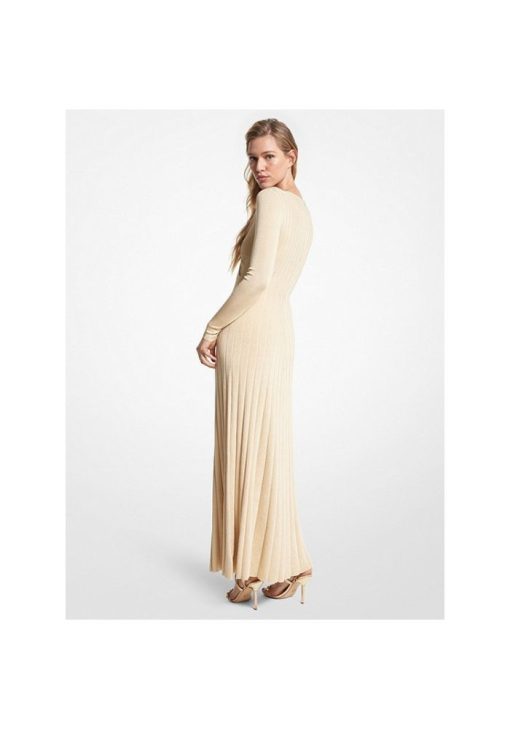 michaelkors forema lurex maxi gold 4