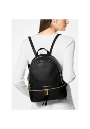 michaelkors rhea zip backpack black 3
