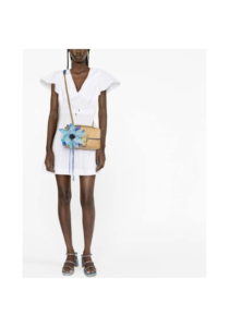 PINKO floral applique shoulder bag 5