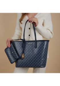 michael kors eliza handbag navy 8