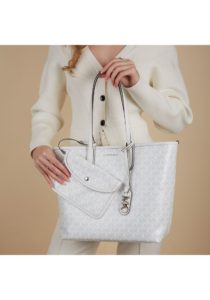 michael kors eliza handbag white 5