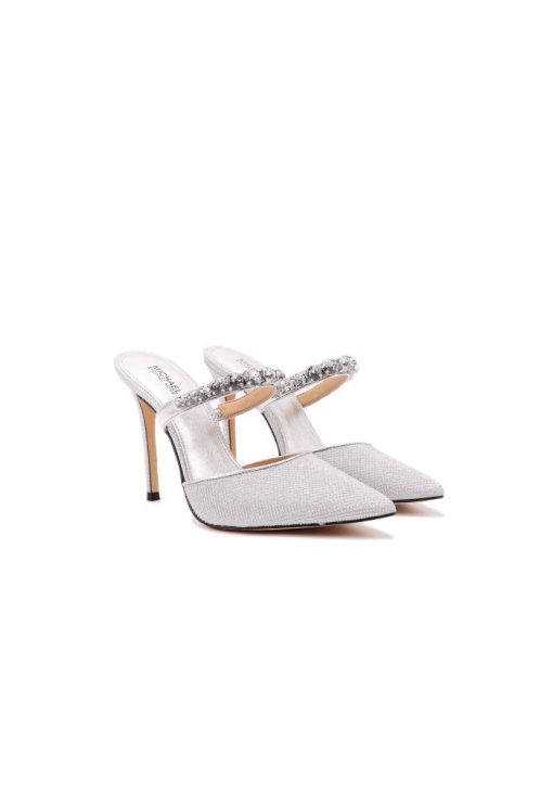 michaelkors jessa mule pump silver 2