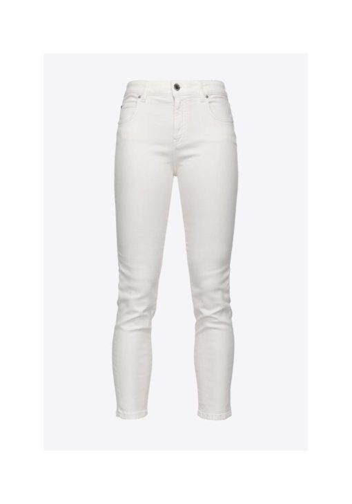 pinko denim skinny white 1 1