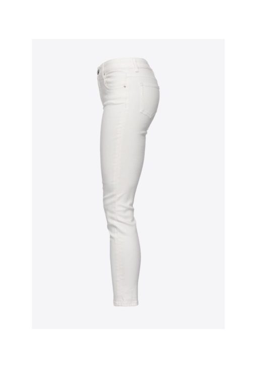 pinko denim skinny white 2 1