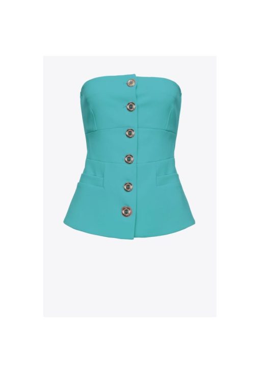 pinko top light blue 5