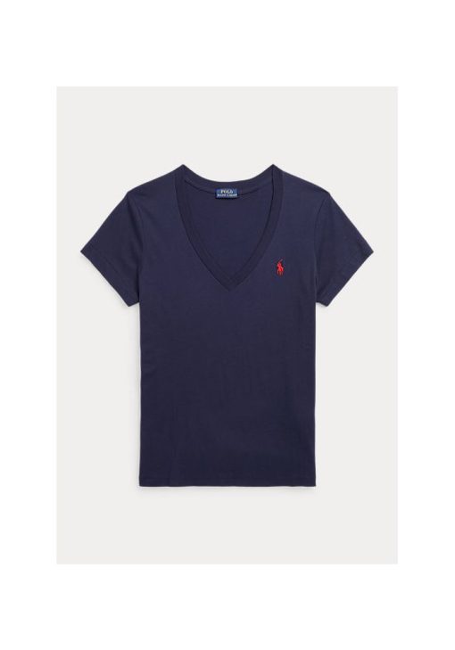 polo ralphlauren tshirt v neck navy 2