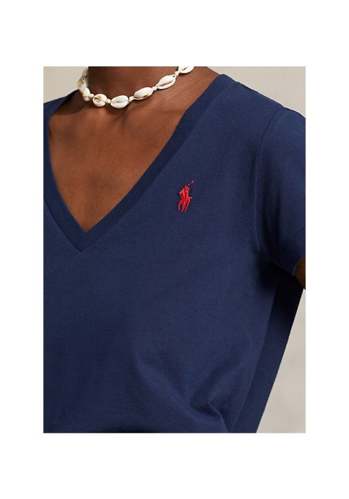 polo ralphlauren tshirt v neck navy 5