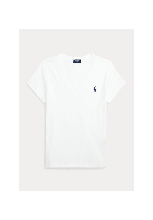 polo ralphlauren tshirt v neck white 2