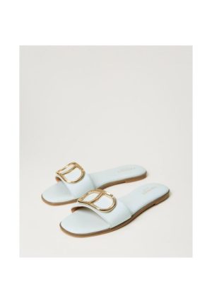 twinset slides agave green 2