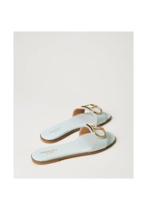 twinset slides agave green 3