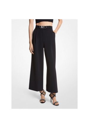 michaelkors cropped stretch twill trousers 1
