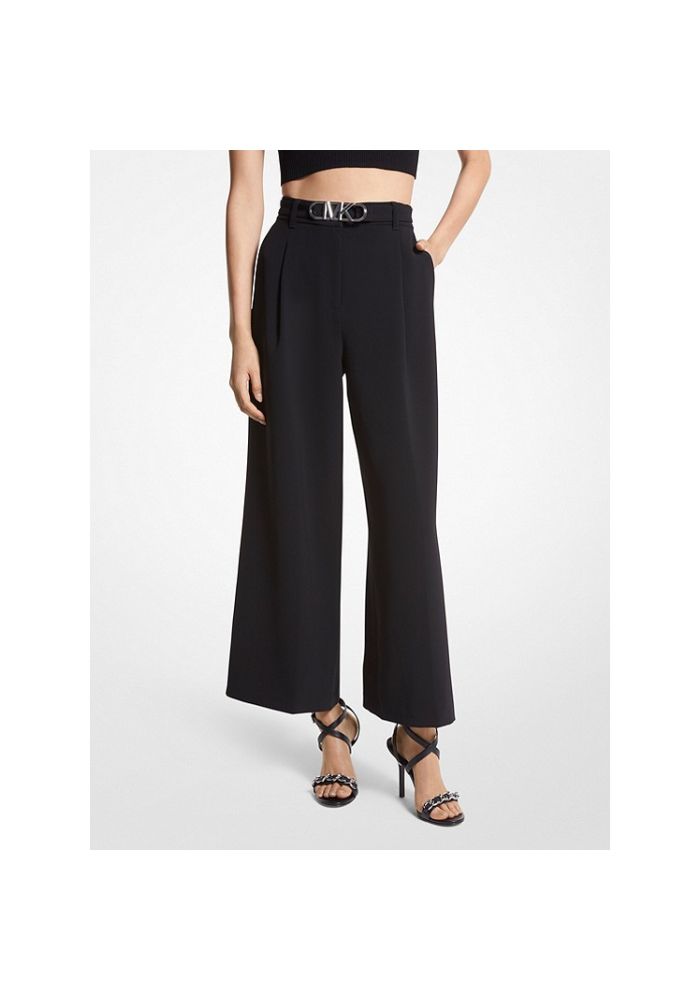 MICHAEL KORS Cropped Stretch Twill belted pants MS330GM8AP 001