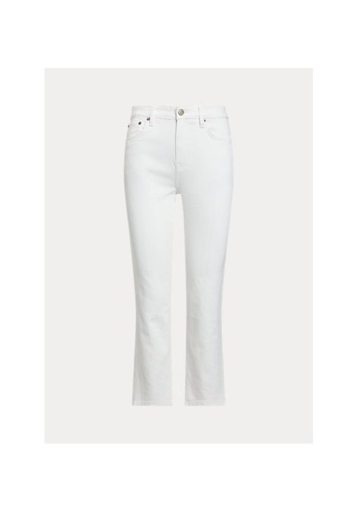 ralphlauren high rise straight jeans white 2