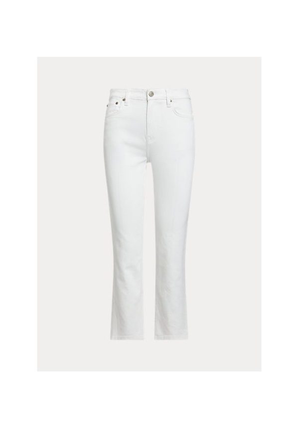 ralphlauren high rise straight jeans white 2