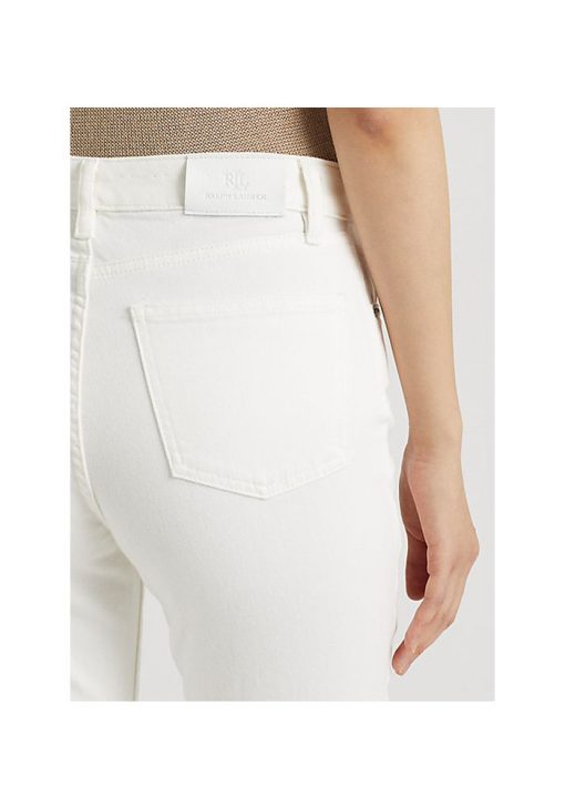 ralphlauren high rise straight jeans white 6