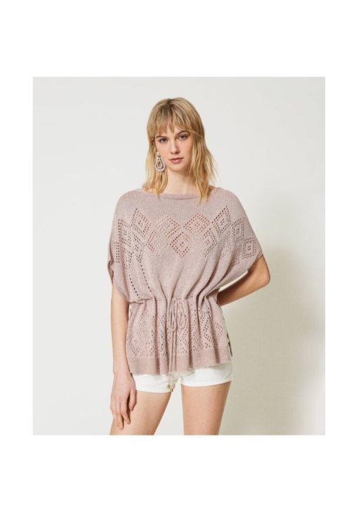 twinset lurex poncho 1