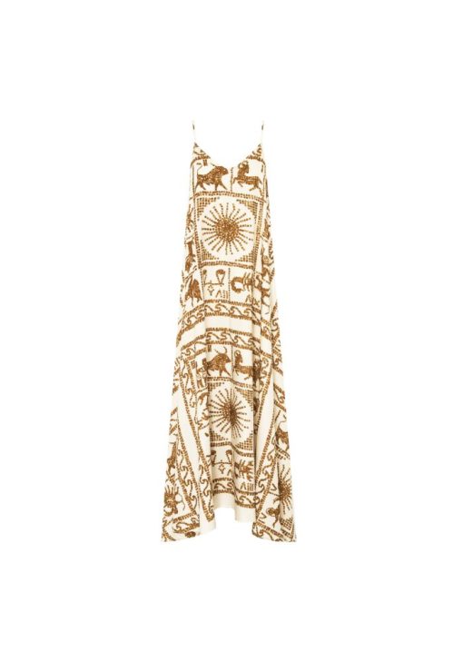 beatrice Zodiac Print Slip Dress 4