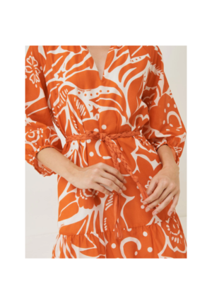 marella dress orange 4