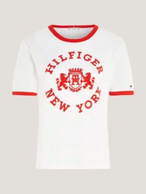 Tommy Hilfiger-T-Shirt-με Λογότυπο-Ancient-White-2