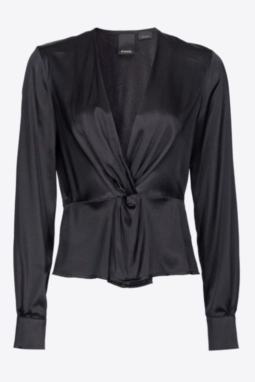 pinko-top-μεταξωτή-μπλούζα-με-στριφτό-σχέδιο-Z99-BLACK-2