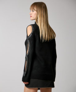 Access-Μπλούζα-πλεκτή-ζιβάγκο-στρας-34-8094-Black-3