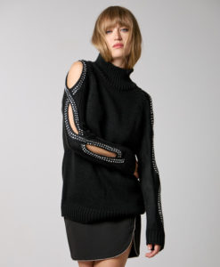 Access-Μπλούζα-πλεκτή-ζιβάγκο-στρας-34-8094-Black-4