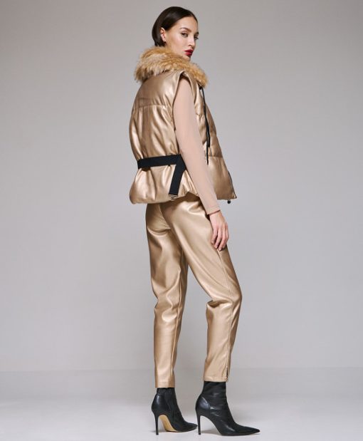 Access-Παντελόνι-metallic-jogger-34-5149-Gold-4