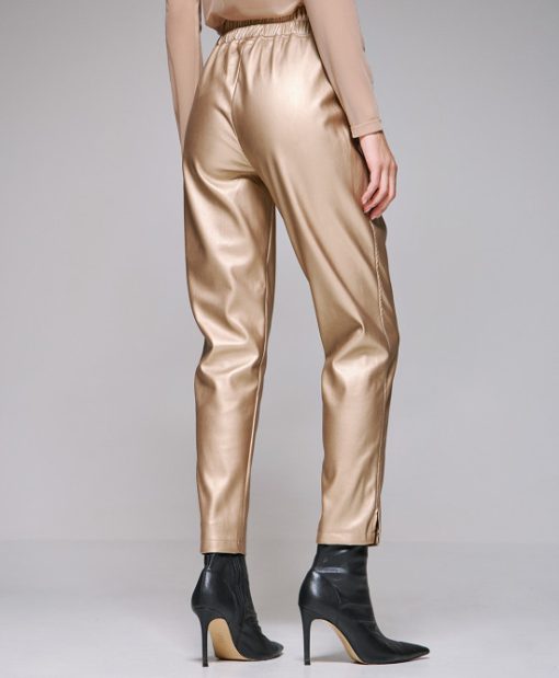 Access-Παντελόνι-metallic-jogger-34-5149-Gold-5