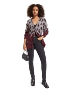 Scotch & Soda-Ζακέτα-Animal-174798-0177-Bordeaux-2