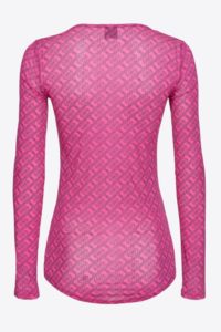 pinko-Mπλούζα-με-logo-100639A13G-YZ3 FUXIA_NERO-5