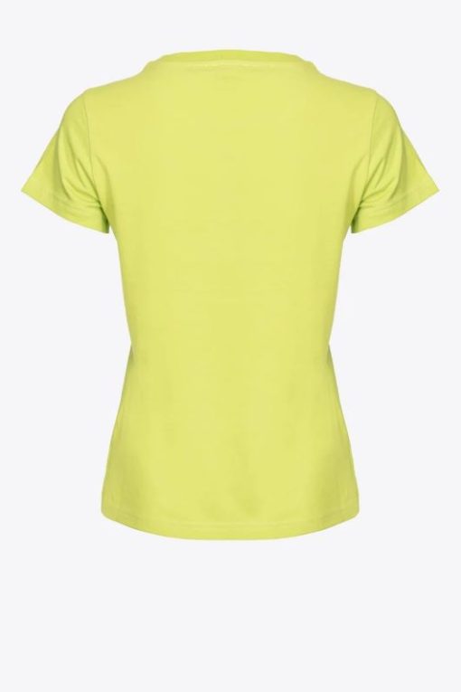 pinko-t-shirt-με-logo-100355A0KO-S63-GREEN-2