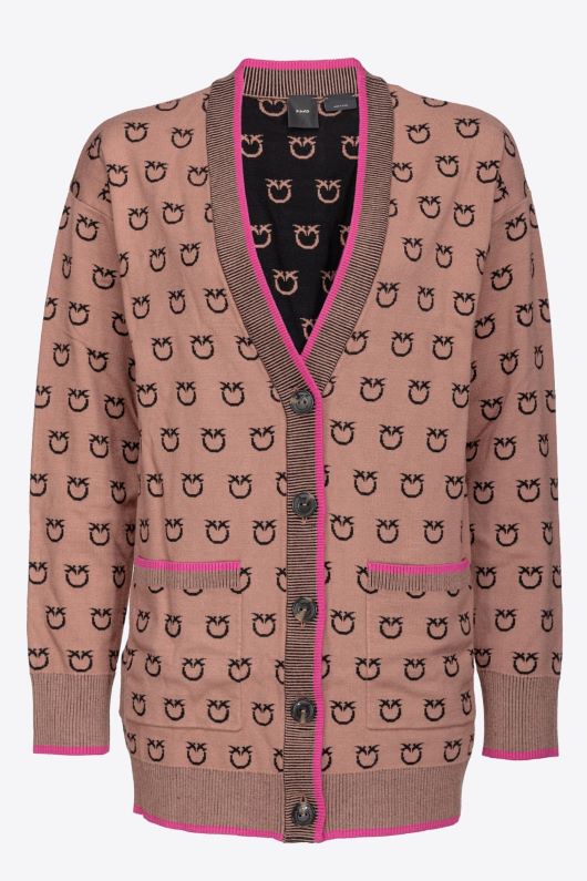 pinko-Ζακέτα-με-λογότυπο-101562Α112-CZ3-Brown-3