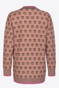 pinko-Ζακέτα-με-λογότυπο-101562Α112-CZ3-Brown-4