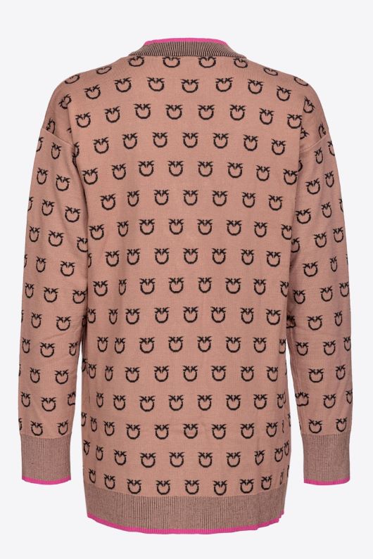 pinko-Ζακέτα-με-λογότυπο-101562Α112-CZ3-Brown-4