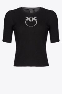 pinko-κοντομάνικο-πουλόβερ102017Α18Μ-Ζ99-Black-3