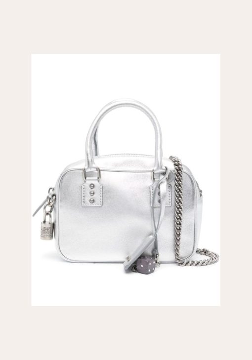 pinko-bowling-bag-silver