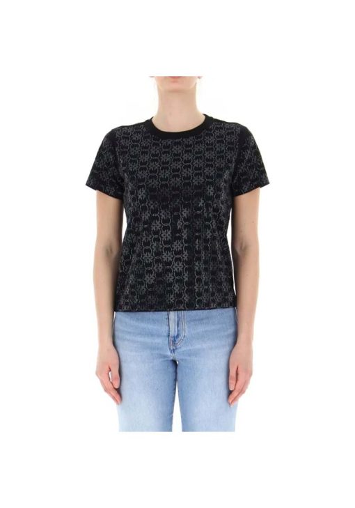 pinko-tshirt-monogram-stras-black-1