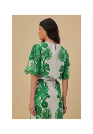 farmrio-blouse-green-4