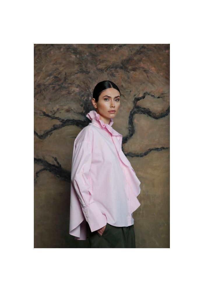PSOPHIA-oxford-ruffle-shirt-1