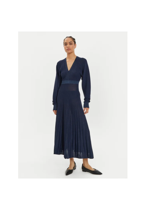 pinko-forema-dark-navy-lurex-plisse-1