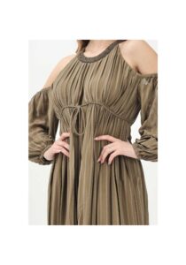 pinko-pleated-midi-dress-green-4