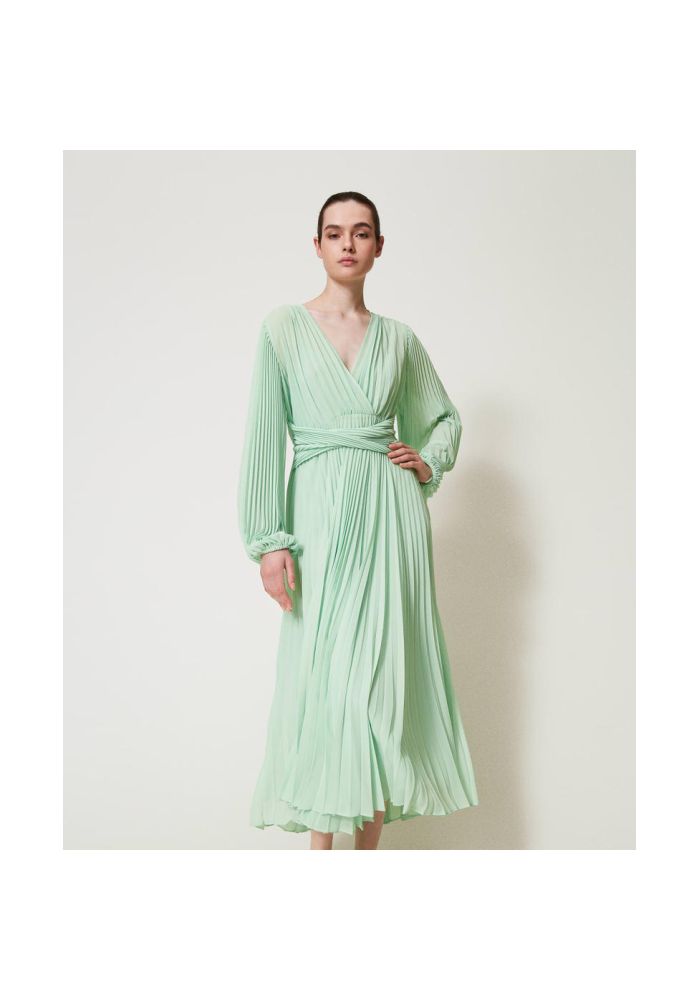 twinset-dress-plisse-georgette-1