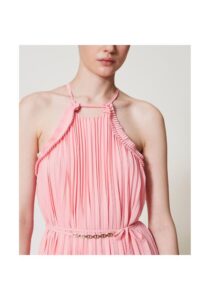 twinset-long-dress-plisse-pink-6