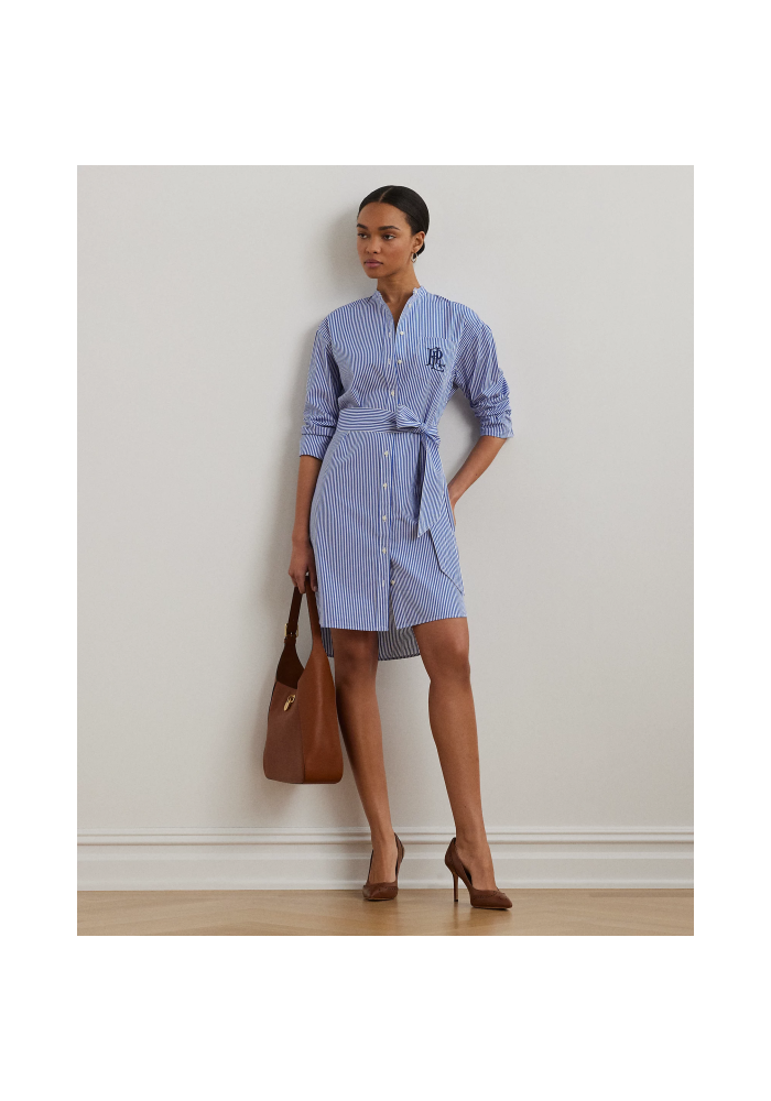 Lauren RalphLauren Ριγέ Φόρεμα με ζώνη 200963845001 blue/white