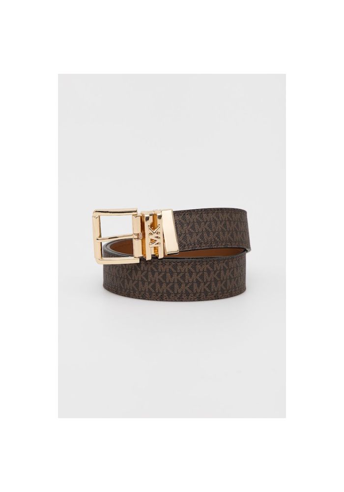 MICHAEL KORS Ζώνη δερμάτινη διπλής όψης 38mm 29558366-205 brown/logo