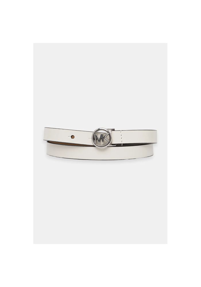 MICHAEL KORS Ζώνη δερμάτινη skinny 18mm 29559160-100 White