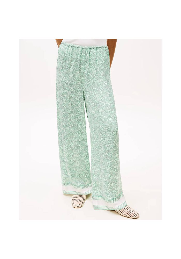Tommy Hilfiger Φαρδύ Παντελόνι με pull-on εφαρμογή WW0WW45130-0H8 Green